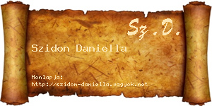 Szidon Daniella névjegykártya